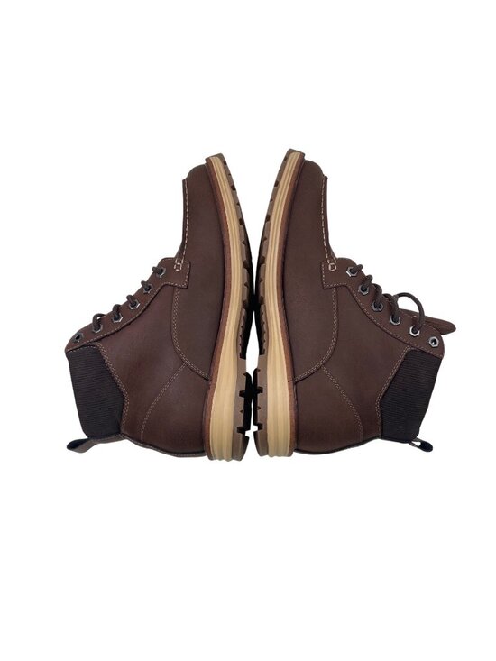 Falls Creek Boots Mens Size 9.5 Brown Bozeman Moc Toe Ankle Memory Foam Comfort main image 9